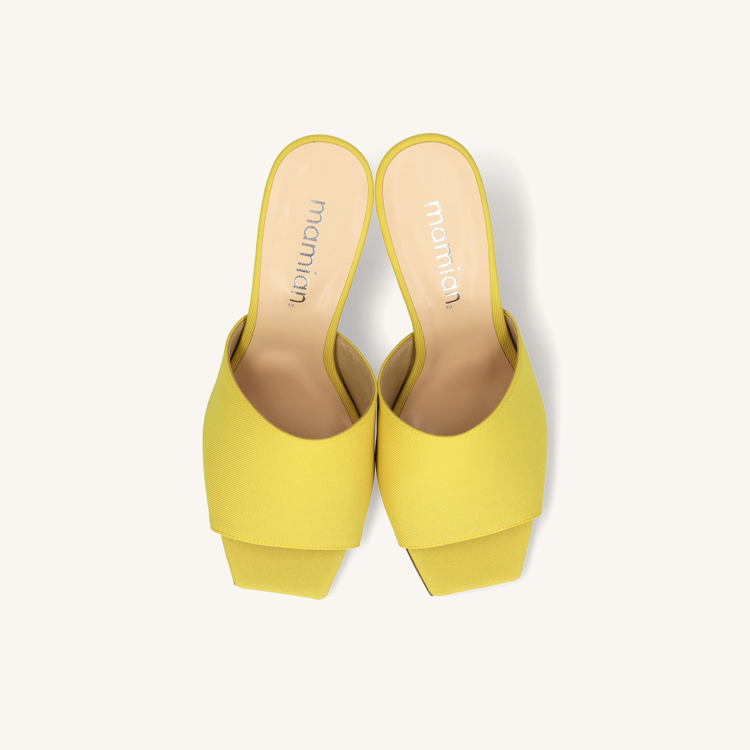 15%OFF：シンプル スタイル ミュール（733）イエロー – mamian